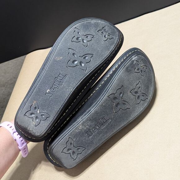 Alegria By PG Lite Patent Leather Butterfly Clogs Slip On Shoes Womens 9 Mules - Picture 5 of 7